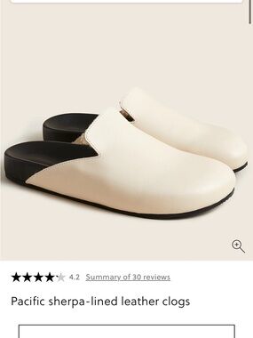 Pacific Sherpa-lined leather clogs